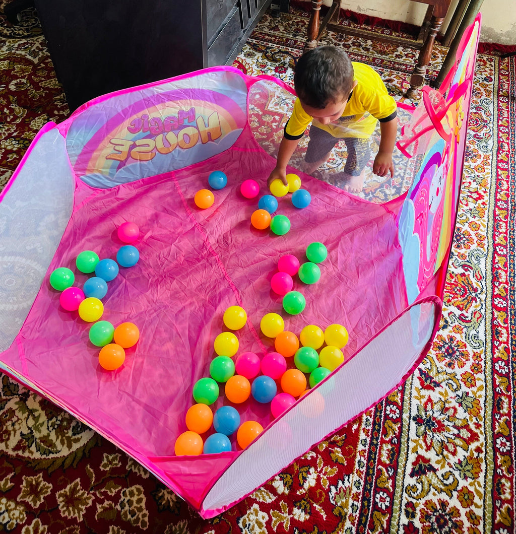 Magic Tent House with 25 Colorful Plastic Balls – Fun Kids Play Set