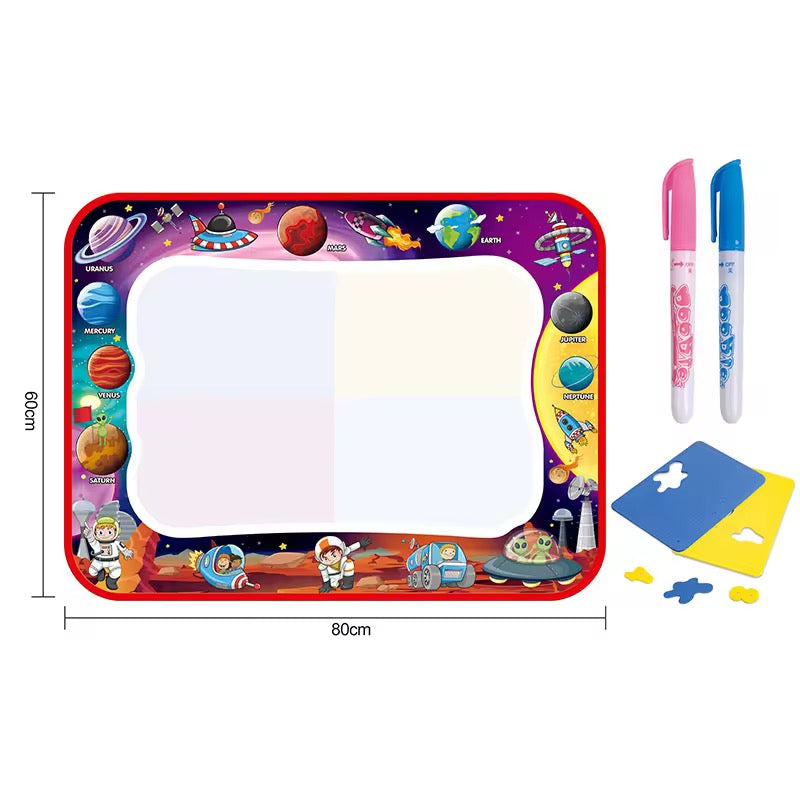 Water Drawing Mat for Kids – Painting &amp; Writing Doodle Magic Pen Play Mat