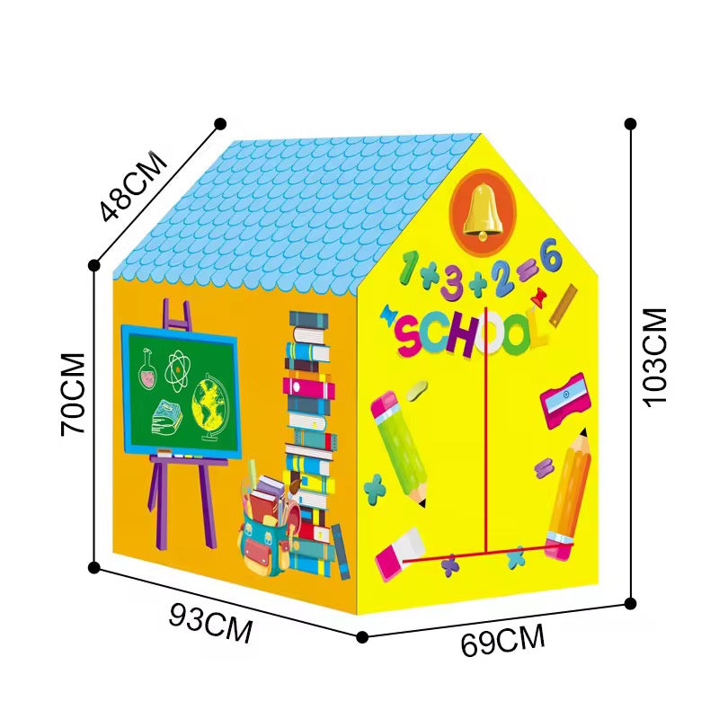 School Theme Tent House for Kids – Fun Learning Play Tent