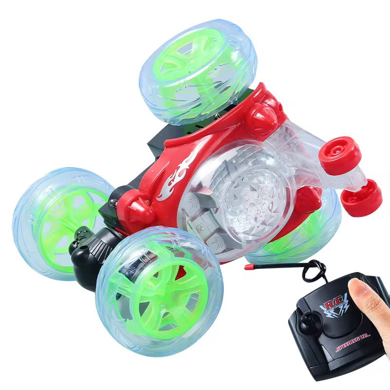 Remote Control Dancing Stunt Car for Kids – Large Size, 360° Rotating Action Toy