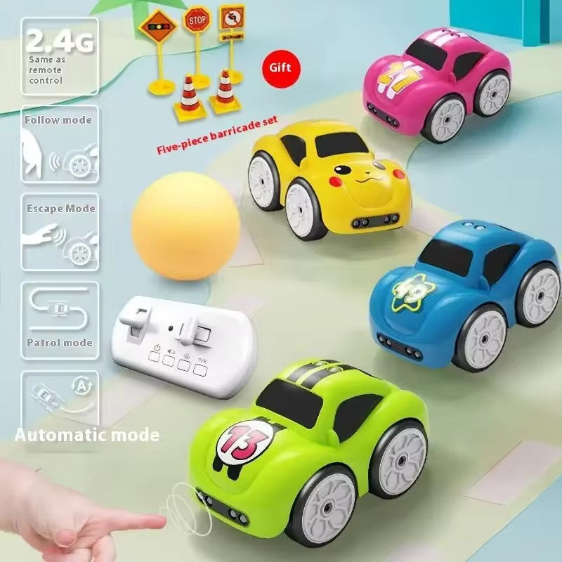 2.4GHz Electric Mini Follow Car – Remote & Induction Control Smart Toy Car