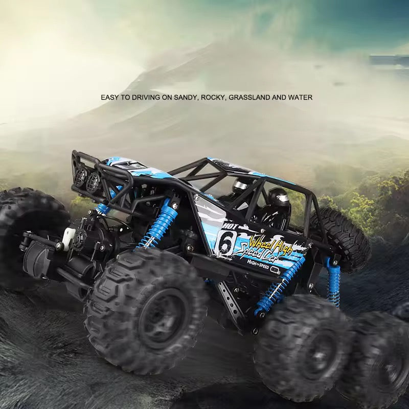 RC 6-Wheel Smoke Jeep – Rechargeable Off-Road Remote Control Vehicle