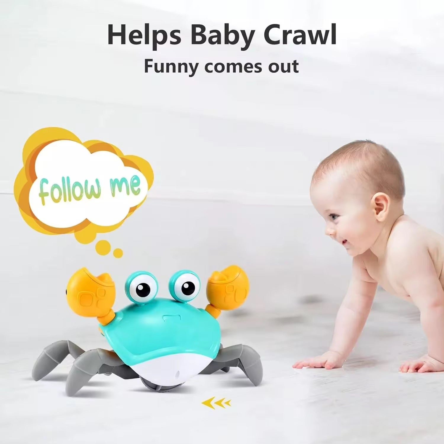 Induction Crawling Crab Toy – Smart Motion Sensor Fun Interactive Toy for Kids