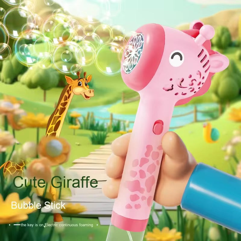 Giraffe Bubble Gun Toy for Kids – Automatic Bubble Blaster Machine (Outdoor &amp; Indoor Bubble Maker)