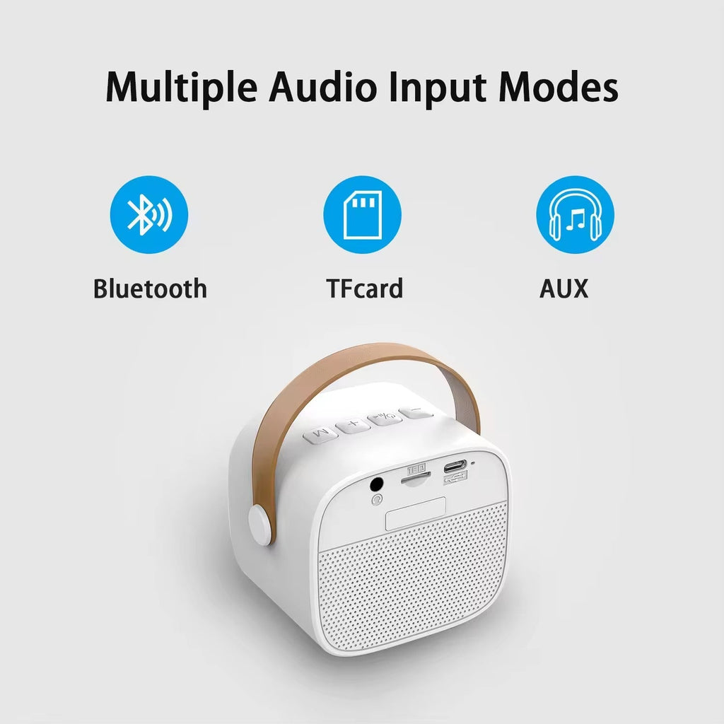 K12 3-in-1 Wireless Karaoke Mic with RGB Speaker – Portable Singing &amp; Party Sound System