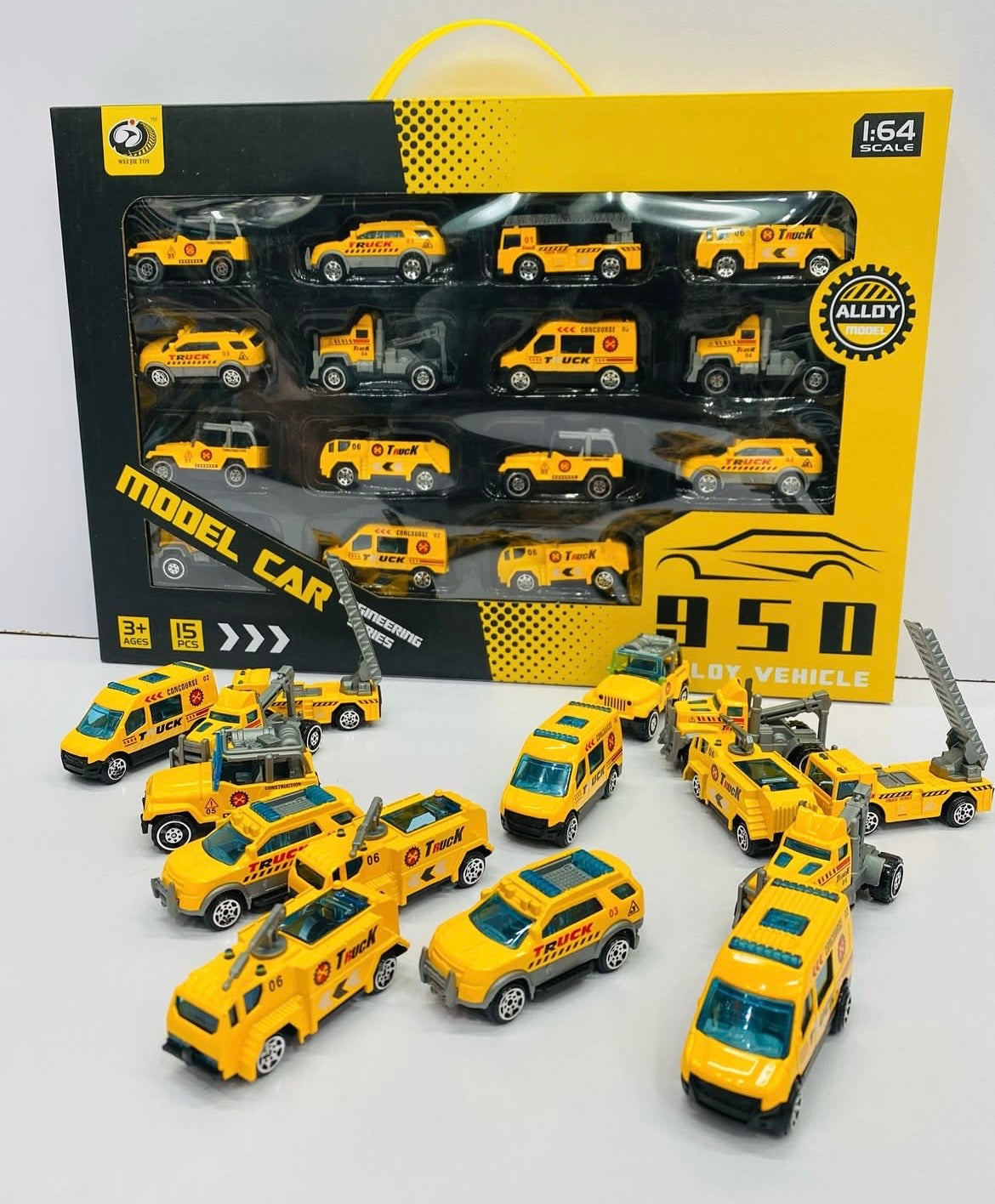 15 Metal Cars Box – Premium Quality 1:64 Scale Die-Cast Vehicle Set