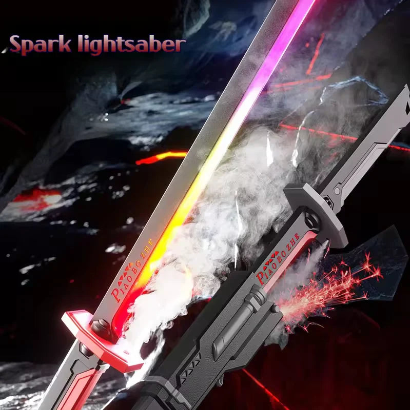 Kids Multi-Color Battle Laser Sword with Smoke – LED Light-Up Action Toy