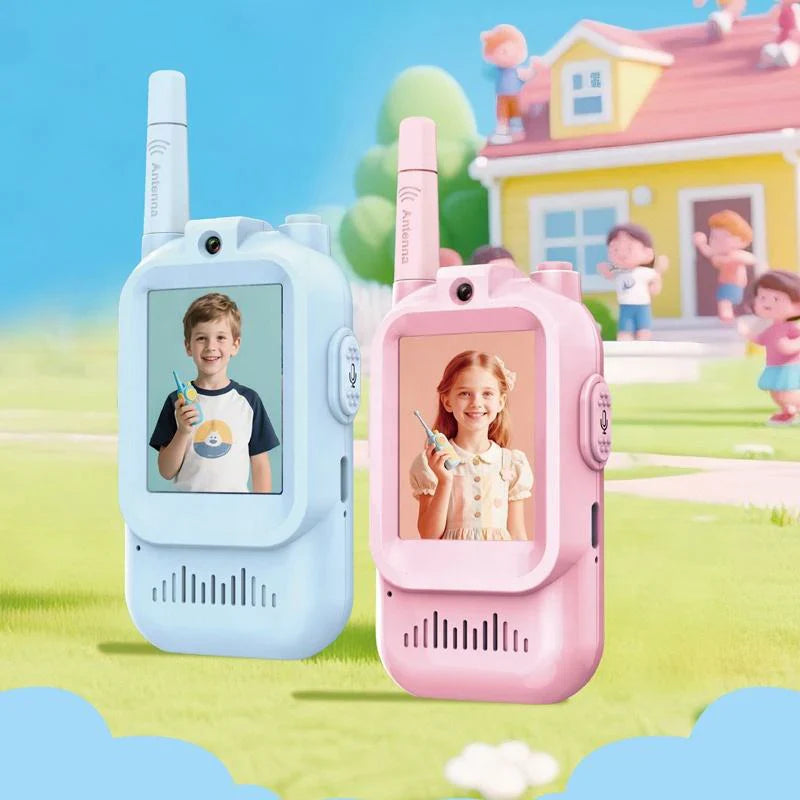 2PCS Rechargeable Kids Video Call Walkie Talkie – Smart Interactive Communication Toy