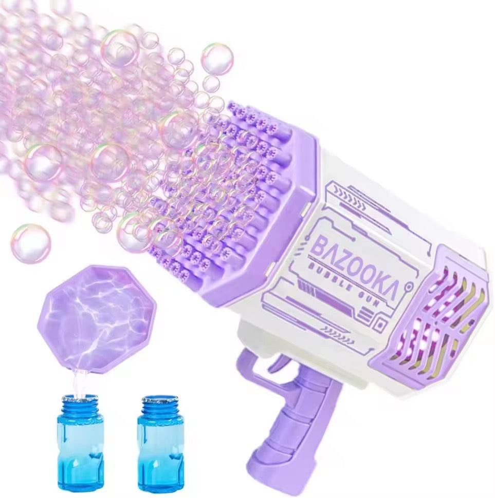 69-Hole Bazooka Bubble Gun – Automatic High-Output Bubble Blaster Toy for Kids