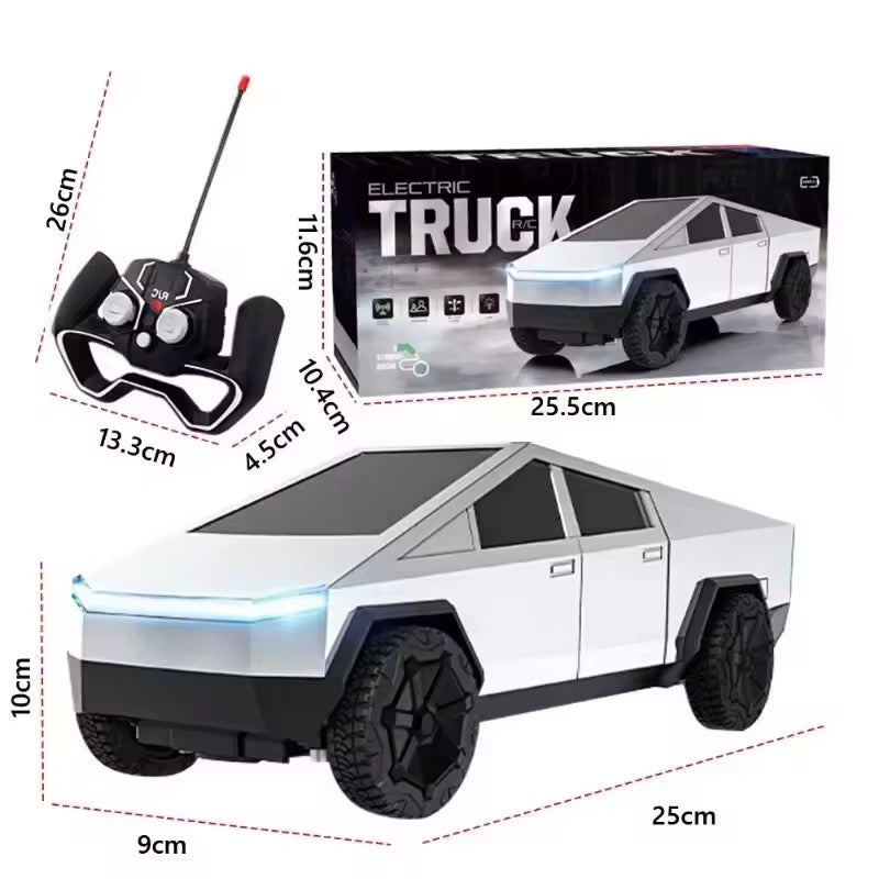 Tesla Cybertruck RC Remote Control Pickup Truck – Rechargeable Battery Edition