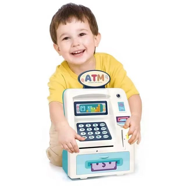 Creative Kids ATM Money Box with Card, Password &amp; Fingerprint – Smart Digital Saving Safe for Kids