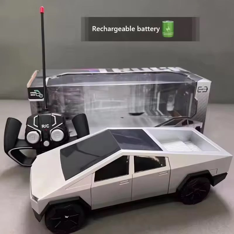 Tesla Cybertruck RC Remote Control Pickup Truck – Rechargeable Battery Edition