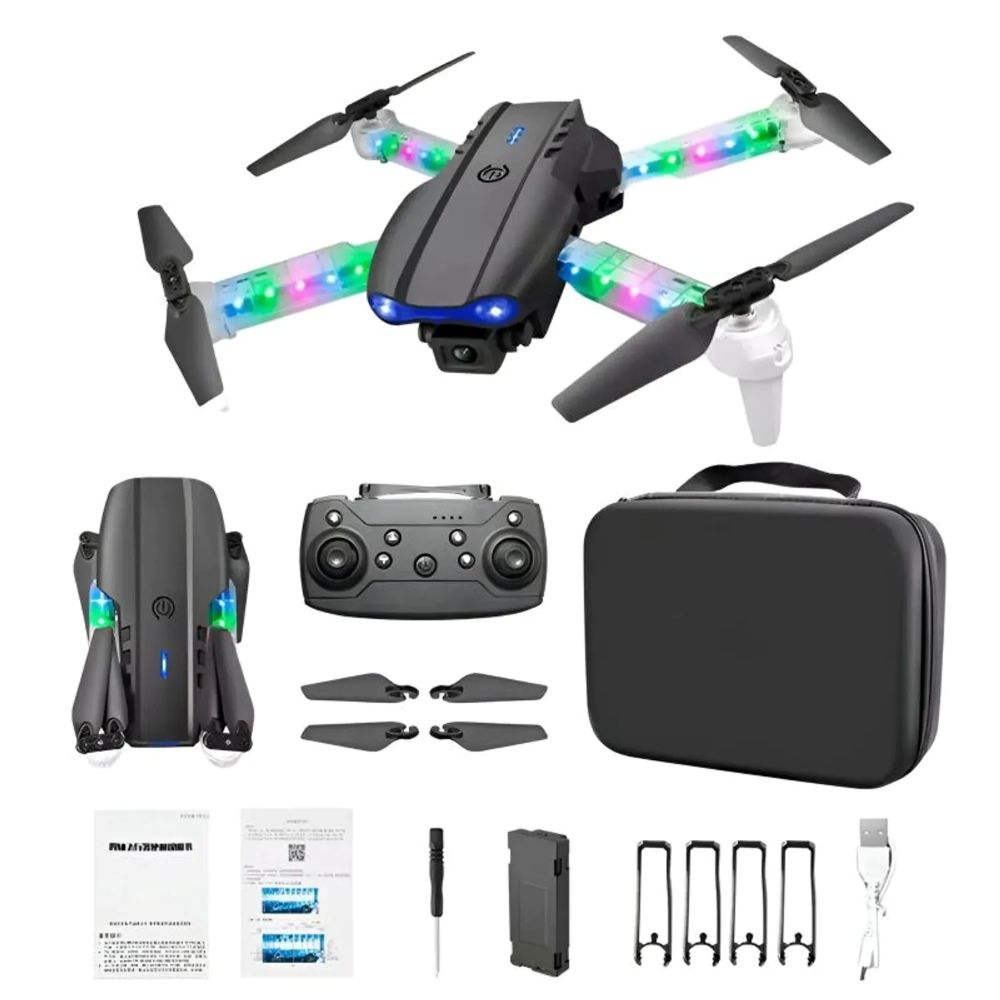 Drone E99D Max luz RGB Camara Dual UHD Camera