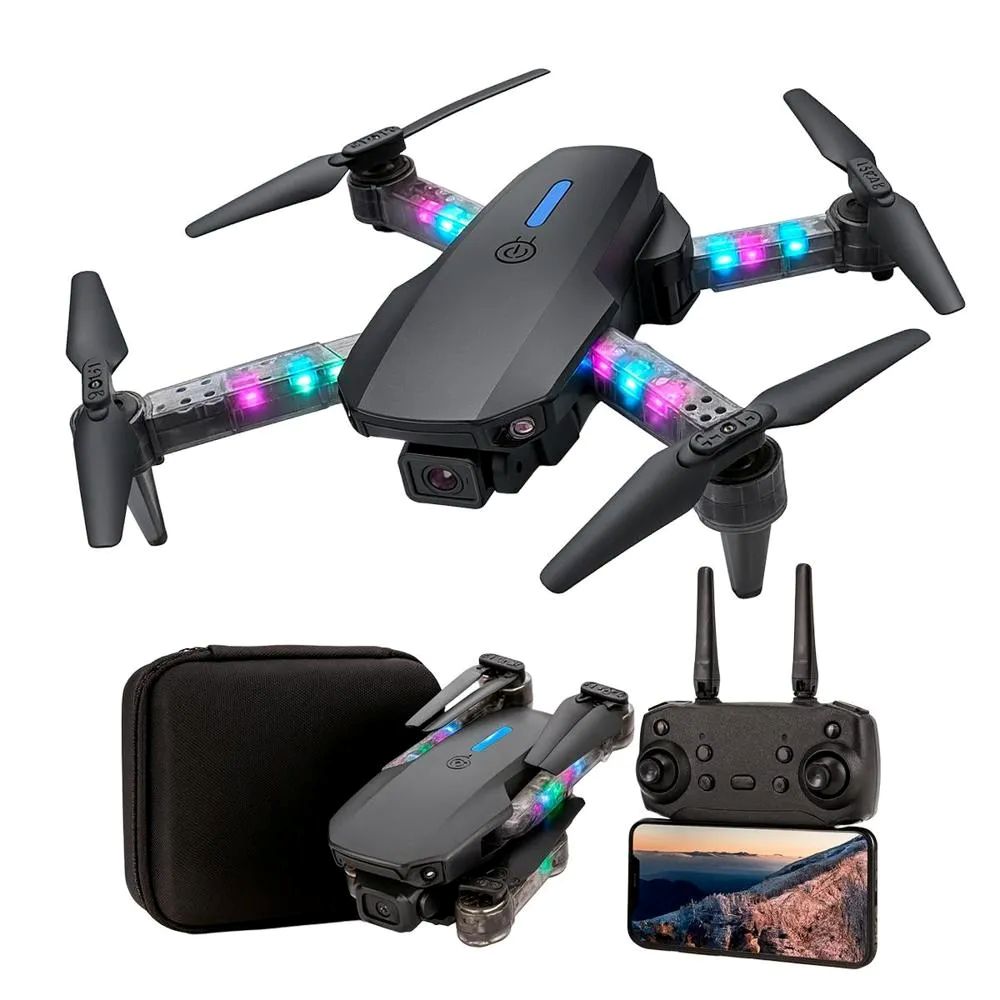 Drone E99D Max luz RGB Camara Dual UHD Camera
