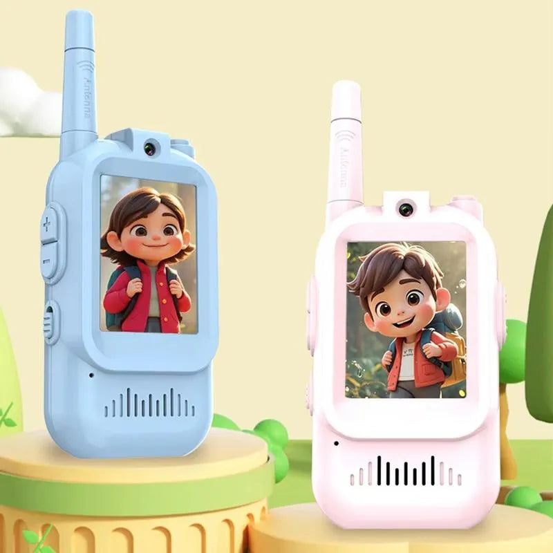 2PCS Rechargeable Kids Video Call Walkie Talkie – Smart Interactive Communication Toy