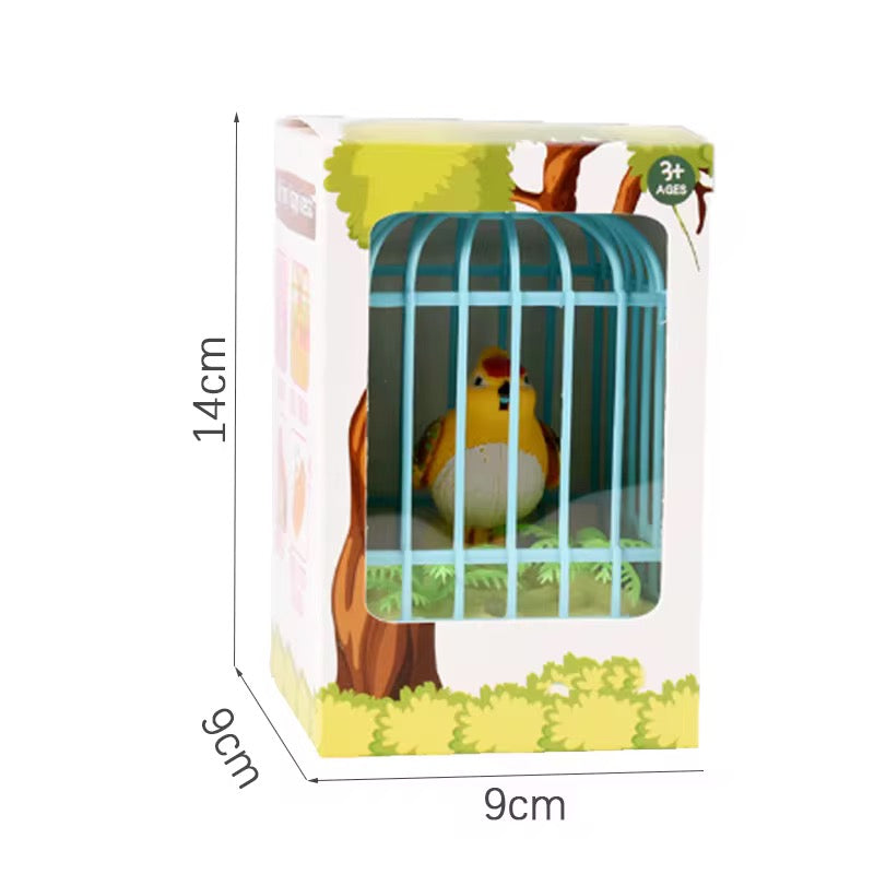 Mini Bird Cage Toy – Moving Bird with Lights &amp; Music for Kids | Interactive Decorative Play Toy