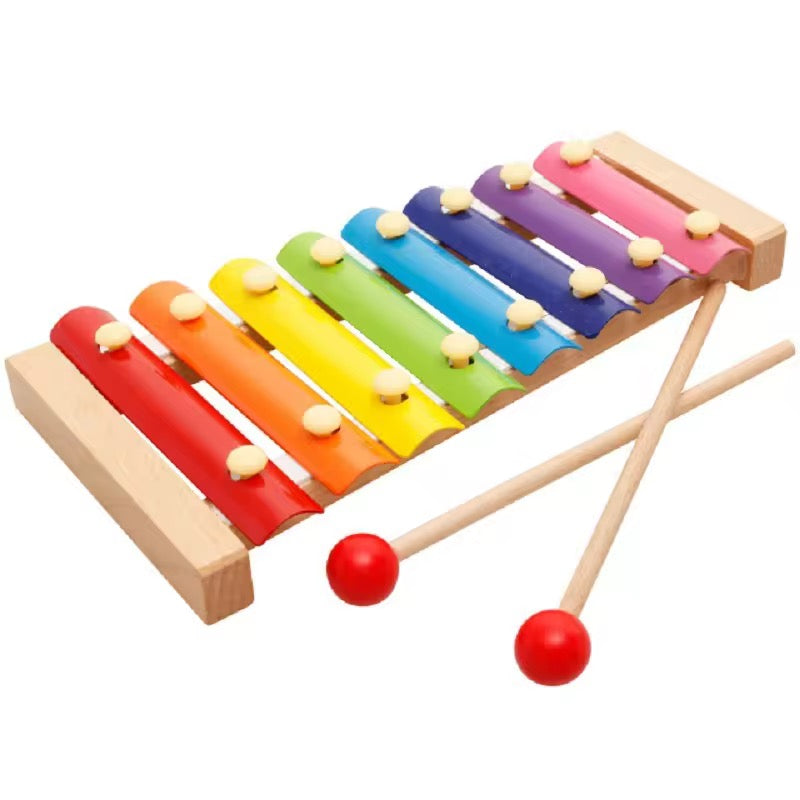 Wooden &amp; Metal Xylophone for Kids – Musical Piano Toy for Early Development