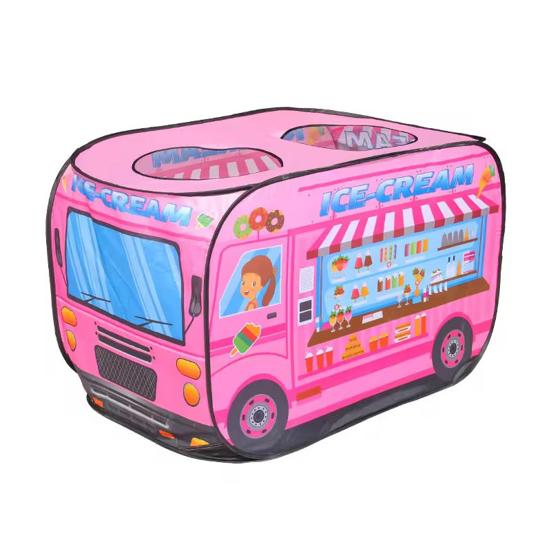 Kids Bus Tent Playhouse – Fun Adventure Theme Play Tent for Kids