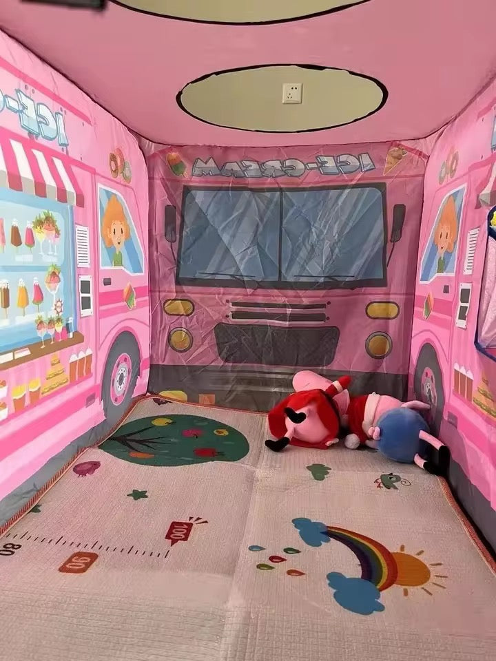 Kids Bus Tent Playhouse – Fun Adventure Theme Play Tent for Kids