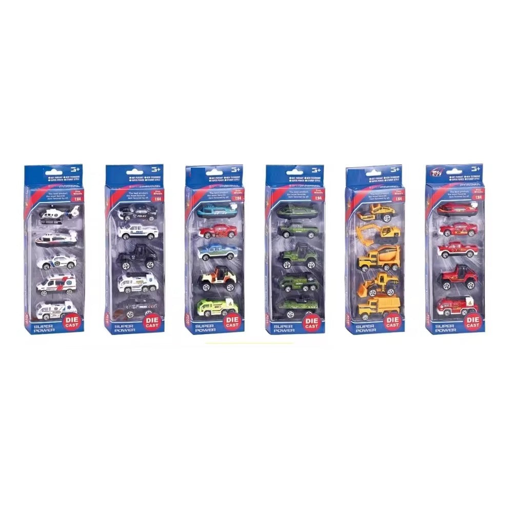 Pack of 4 & 6 Mini Metal Cars – Die-Cast Model Set for Kids