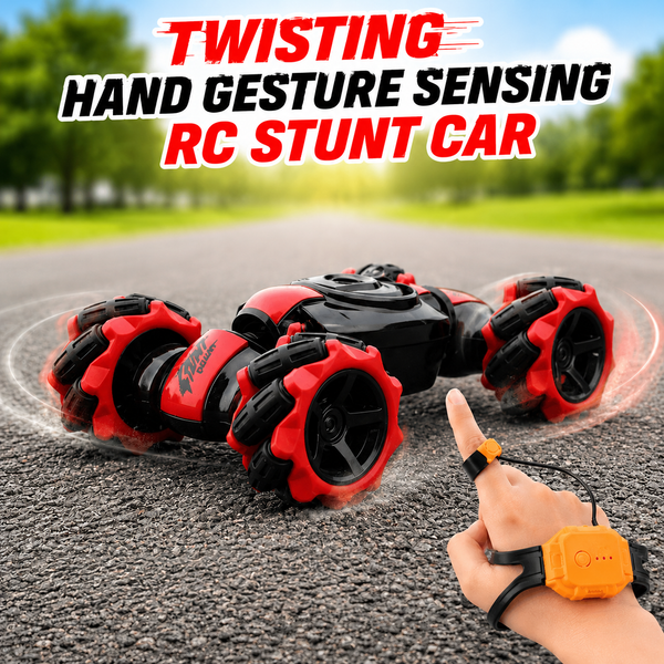 Remote Control Twisting Hand Gesture Sensing RC Stunt Car – 360° Transforming Off-Road Racer