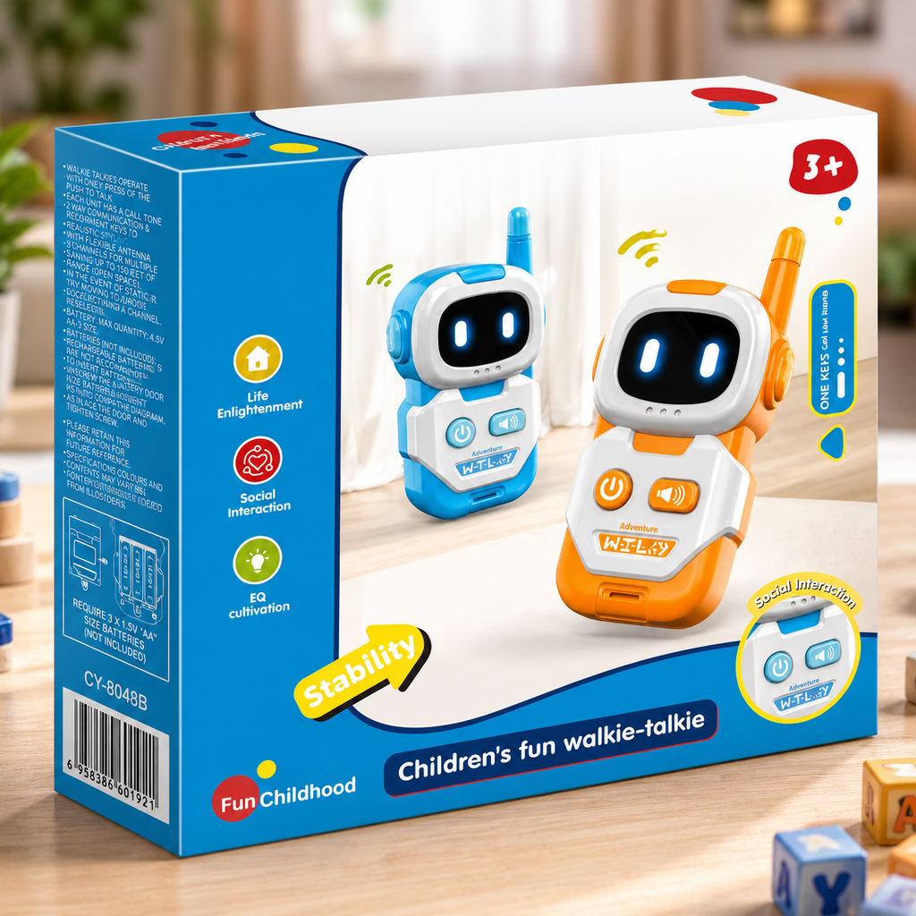 Kids Robot Walkie Talkie Toy Set