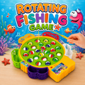 Rotating Fishing Game Toy 24 Fish Set with Music for Kids