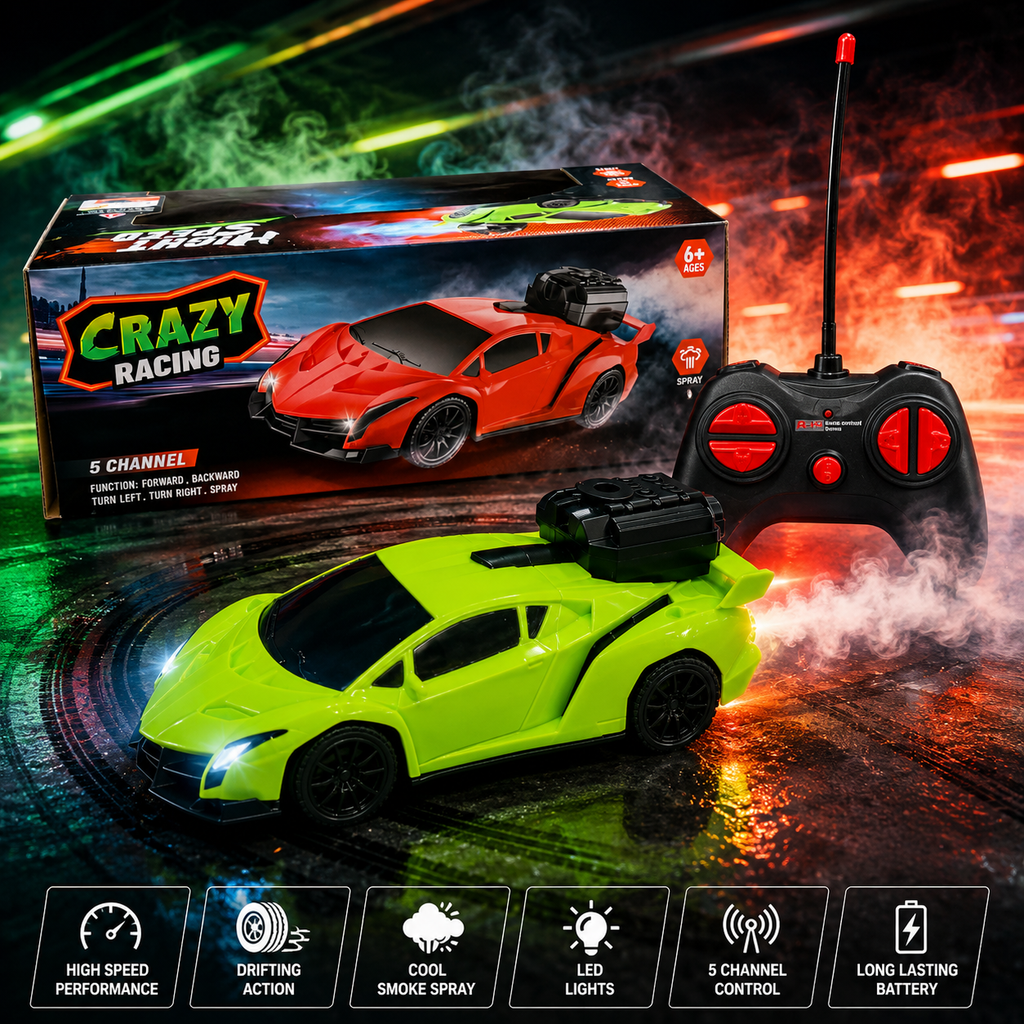 High Speed Remote Control Spray Car