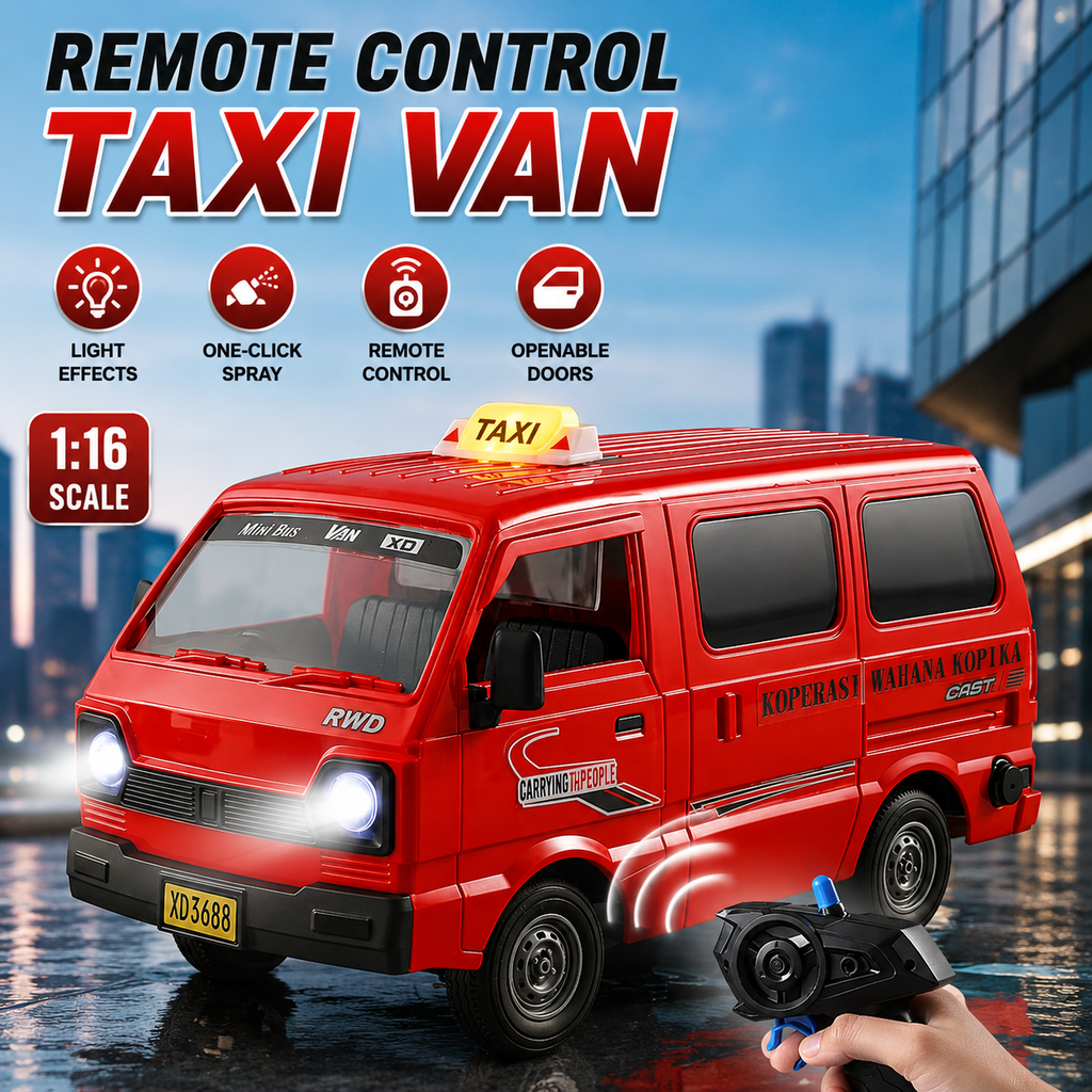 Remote Control Taxi Van for Kids (3688-G169A) – Fun RC City Transport Vehicle