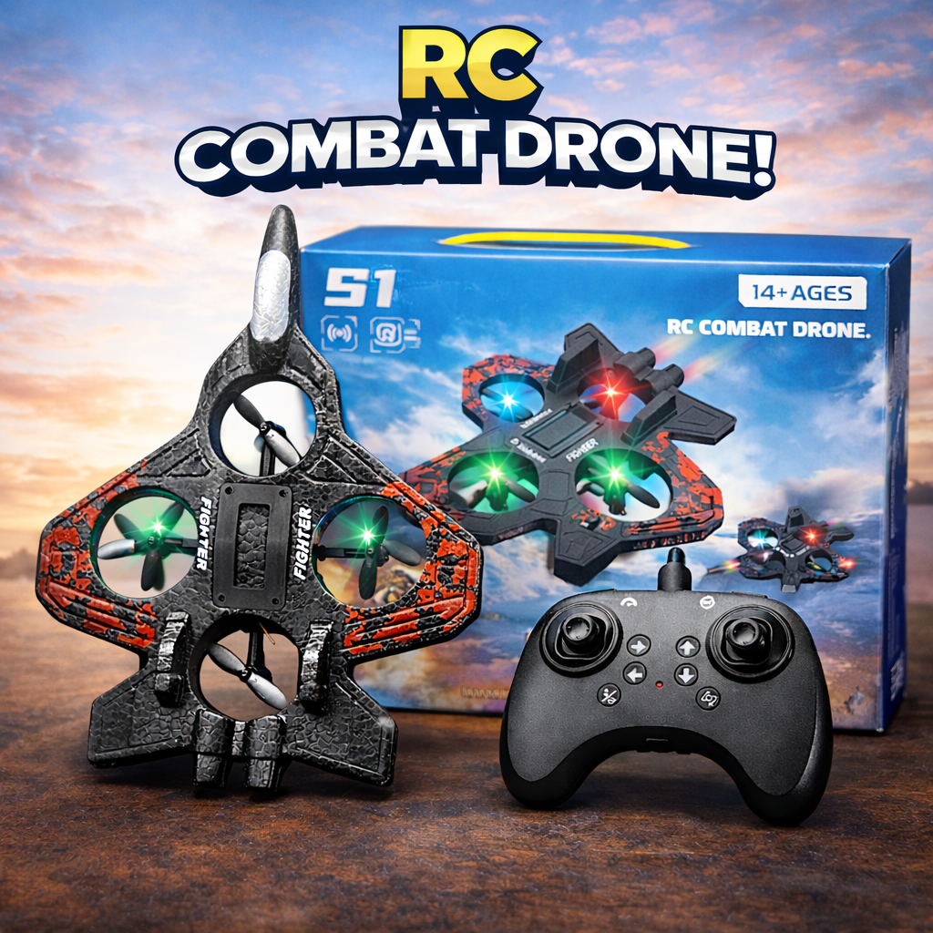 RC Combat Aircraft Drone (S1) – Remote Control Flying Jet Toy for Kids