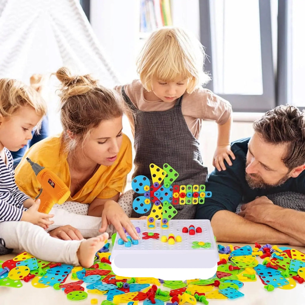 Creative Drilling Toy Set With Screwdriver Tool Playset (144 pcs)
