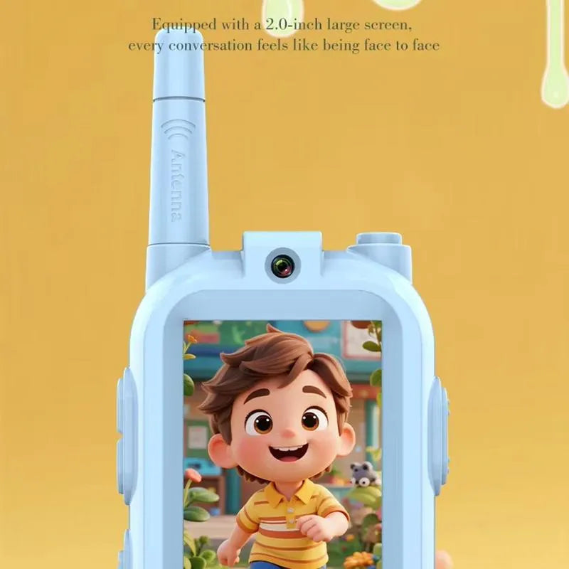 2PCS Rechargeable Kids Video Call Walkie Talkie – Smart Interactive Communication Toy