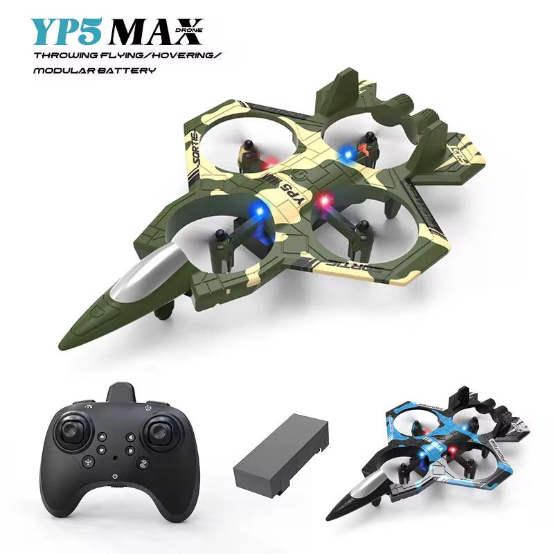 RC Jet Drone Fighter Stunt Plane – Remote Control Aircraft with Lights &amp; Durable Plastic Body