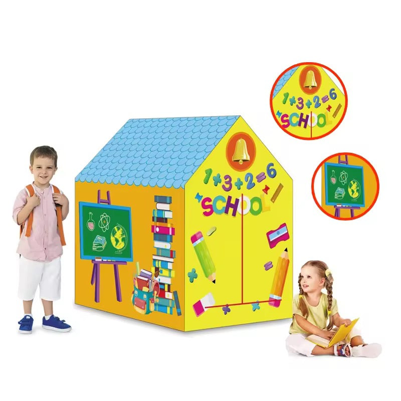 School Theme Tent House for Kids – Fun Learning Play Tent