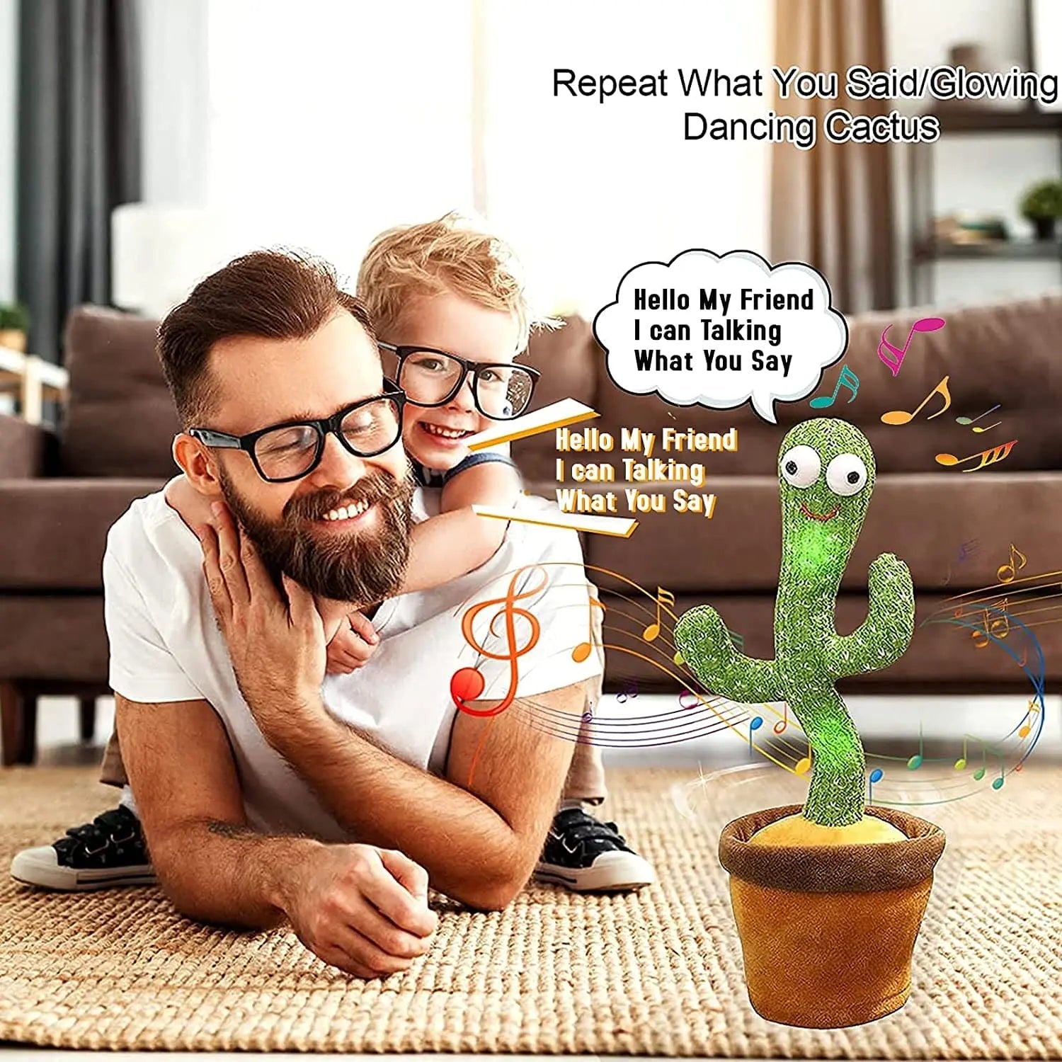 Dancing Talking Cactus Toy (Rechargeable)