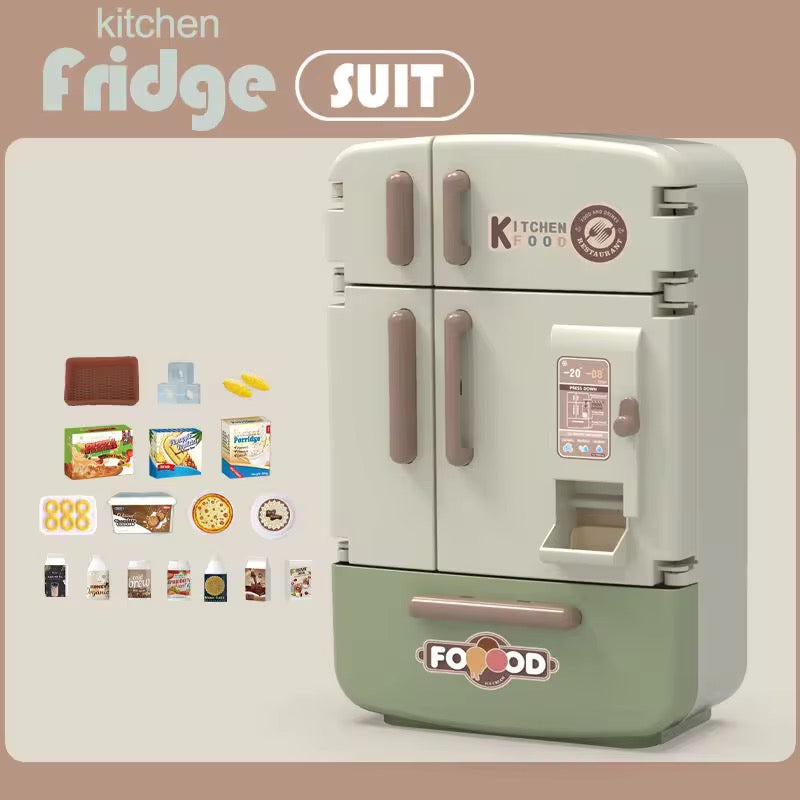 Premium Quality Fridge Toy Set with Fruits &amp; Food Accessories – Kids Kitchen Role Play Toy