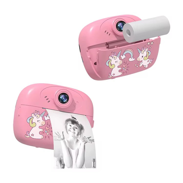 Rechargeable Instant Print Camera with Paper – Kids Instant Photo Printing Toy Camera