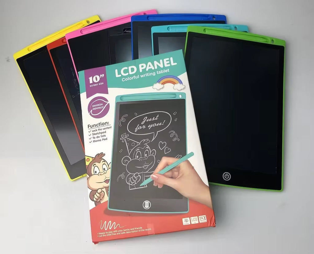 10-Inch LCD Writing Tablet – Colorful Screen Drawing Pad for Kids &amp; Adults