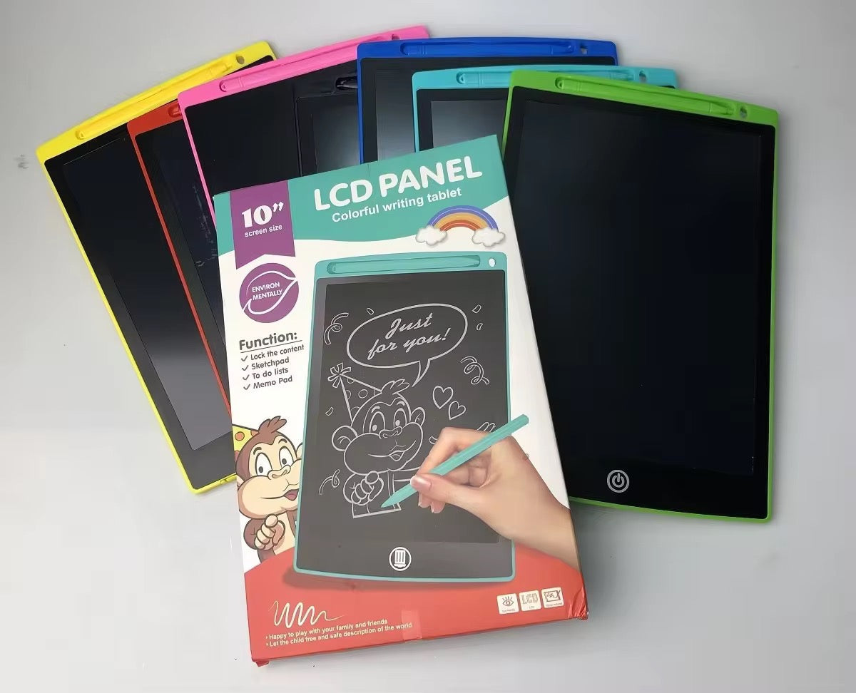 10-Inch LCD Writing Tablet – Colorful Screen Drawing Pad for Kids &amp; Adults