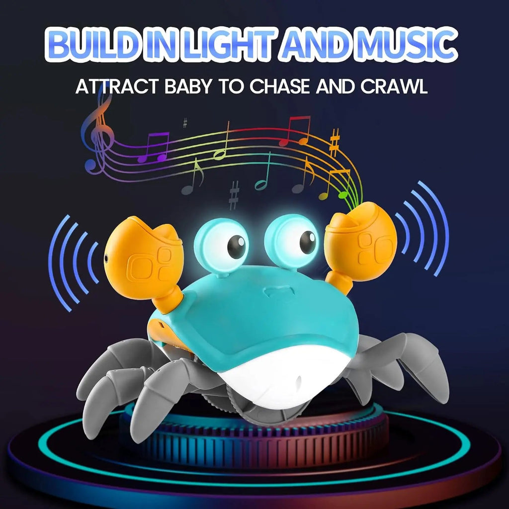 Electric Crawling Crab Toy With Lights & Music for Kids