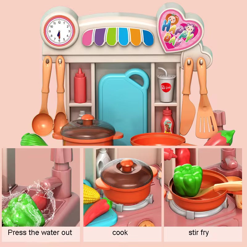 Deluxe Kitchen Play Set – High Quality Pretend Cooking Toy with 16 Accessories
