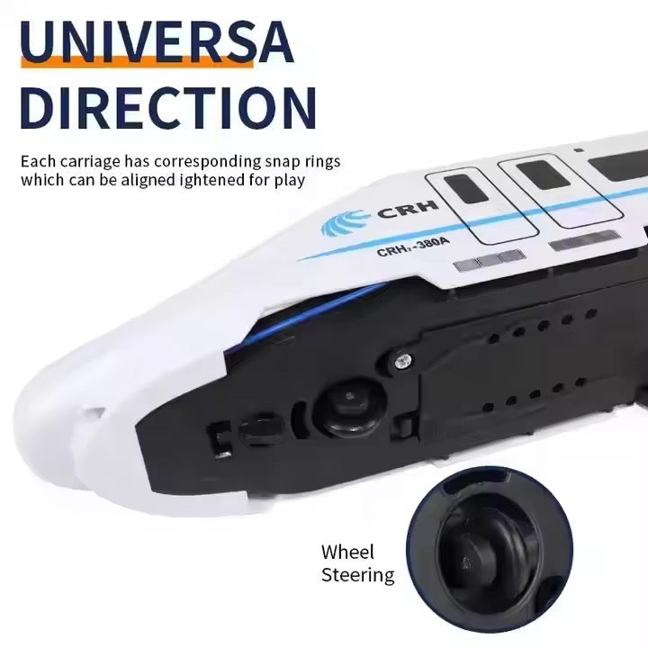 Remote Control Detachable Toy Train – 69cm Interactive Electric Locomotive Set