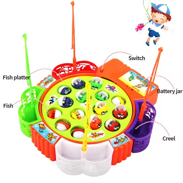 Magnetic Fishing Game Toy – 15 Fishes &amp; 4 Rods for Kids | Fun Educational Board Game