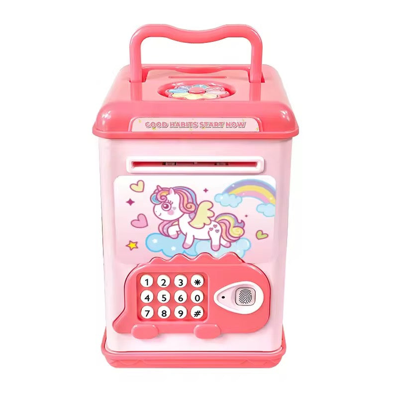 Creative Kids ATM Money Box with Password &amp; Fingerprint – Smart Saving Safe for Kids