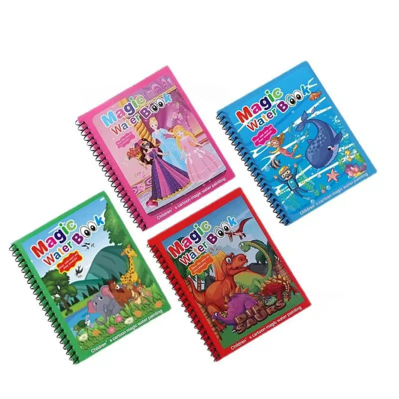 Magic Water Drawing Book – Reusable Kids Painting &amp; Learning Activity Book