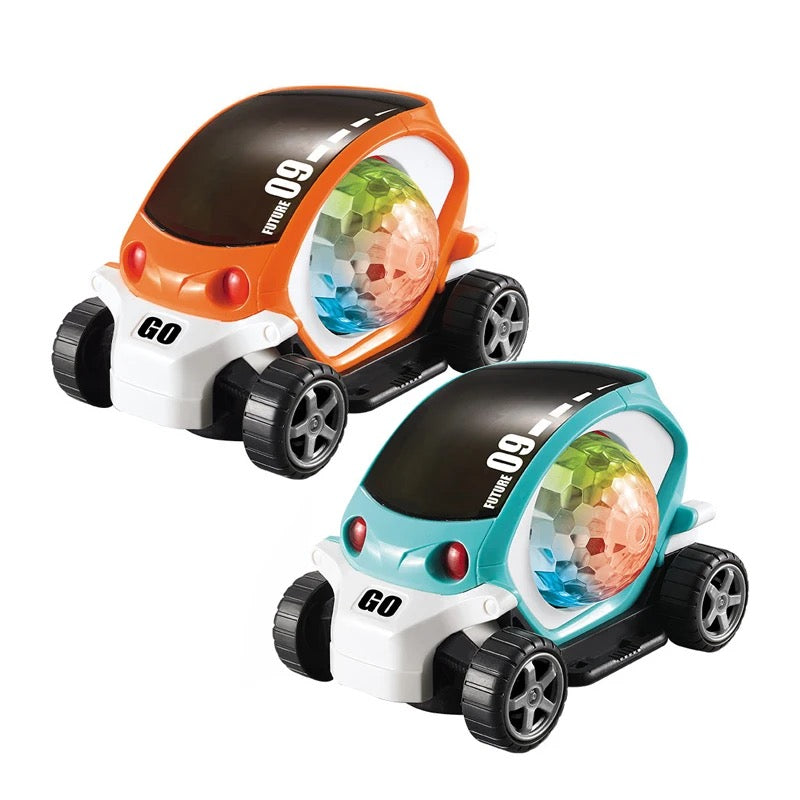 Future 09 Toy Car – 360° Rotating Action with Vibrant 4D Lights