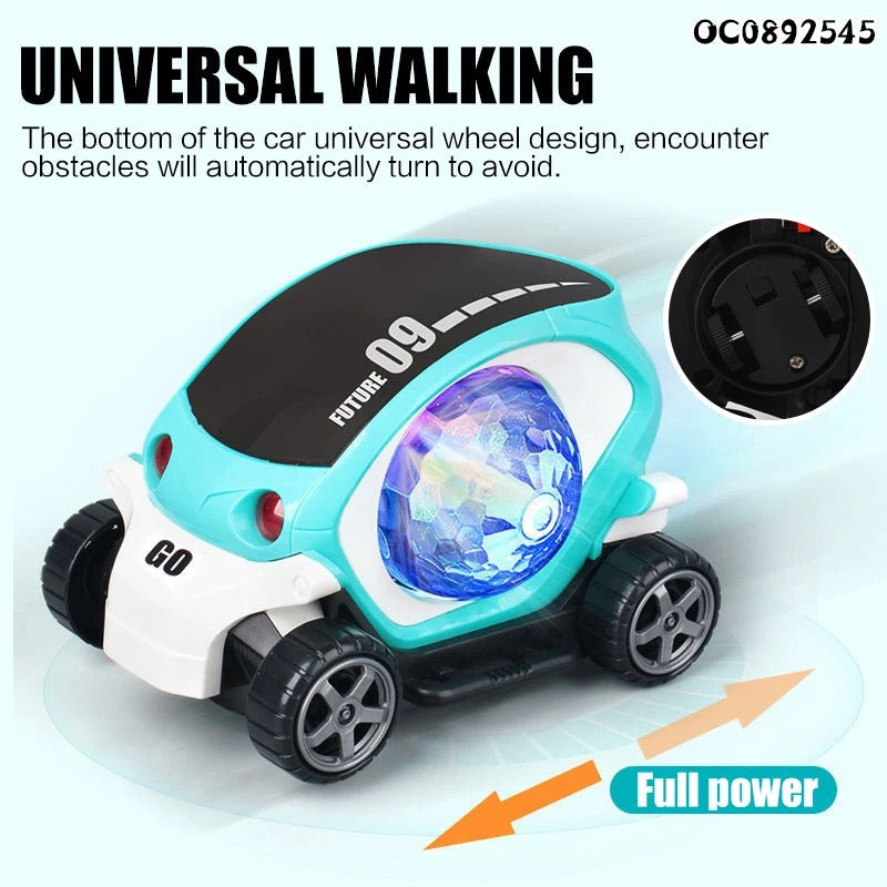 Future 09 Toy Car – 360° Rotating Action with Vibrant 4D Lights