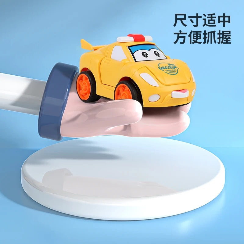 Cartoon Robot Transformer Mini Robot Car – 2-in-1 Transforming Toy for Kids