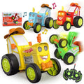 Jumping Tractor Crazy Car – Stunt Bouncing &amp; Music Toy for Kids