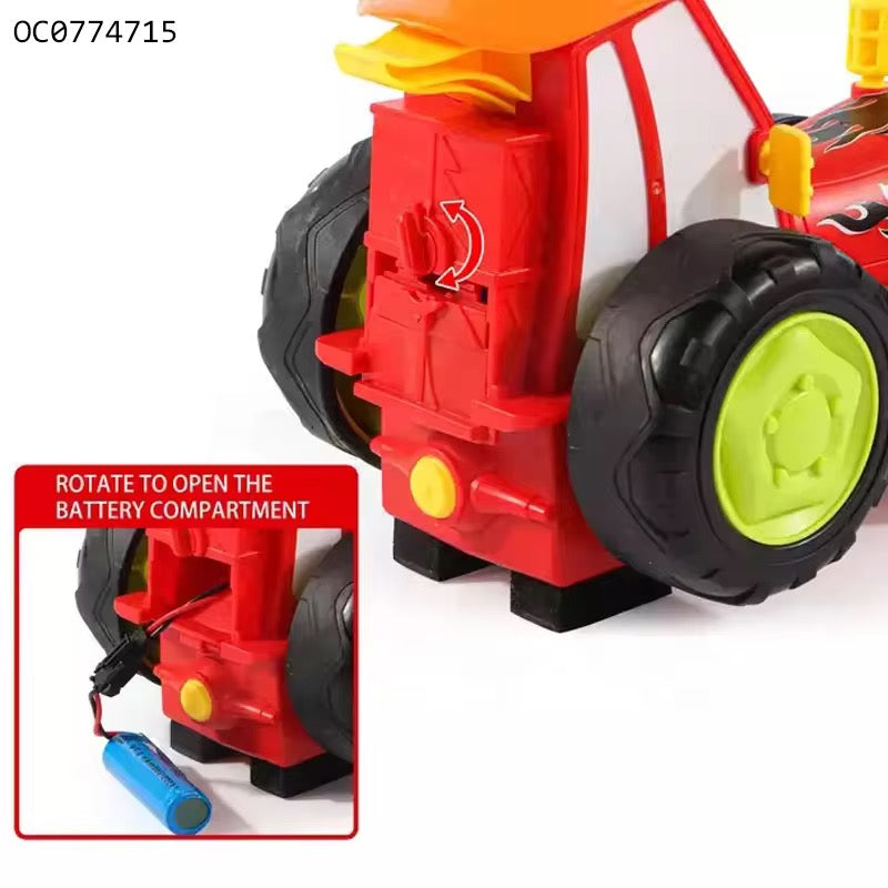Jumping Tractor Crazy Car – Stunt Bouncing &amp; Music Toy for Kids